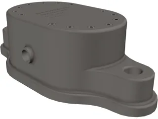 Gear Motor Pump 3D Model preview