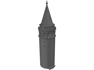 Galata Tower 3D Model preview