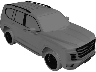 Toyota Land Cruiser 300 (2022) 3D Model preview