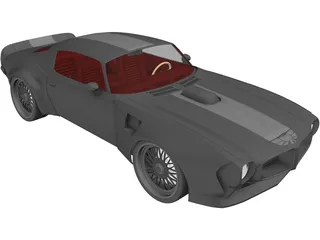 Pontiac Firebird Trans Am Tuning Edition (1970) 3D Model preview