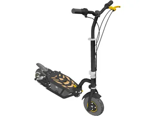 Electric Scooter 3D Model preview