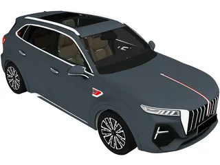 Hongqi HS5 (2024) 3D Model preview