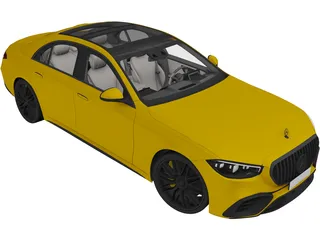 Mercedes-Benz S63 E Performance (2023) 3D Model preview