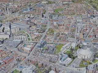 Liverpool City, UK (2023) 3D Model preview