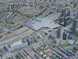 Rotterdam City, Netherlands (2023) 3D Model preview