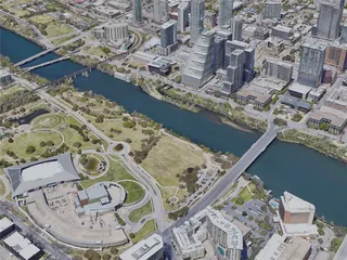 Austin City, TX, USA (2023) 3D Model preview