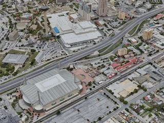 San Antonio City, USA (2023) 3D Model preview