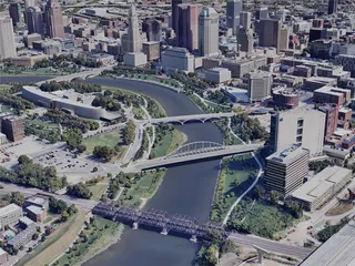 Columbus City, OH, USA (2023) 3D Model preview