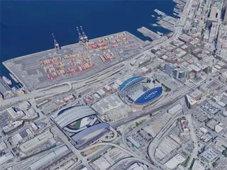Seattle City, USA (2022) 3D Model preview