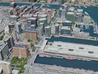 Boston City, USA (2023) 3D Model preview