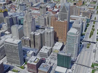 Detroit City, USA (2023) 3D Model preview
