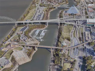Memphis City, USA (2022) 3D Model preview