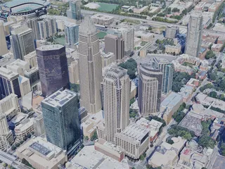 Charlotte City, NC, USA (2023) 3D Model preview