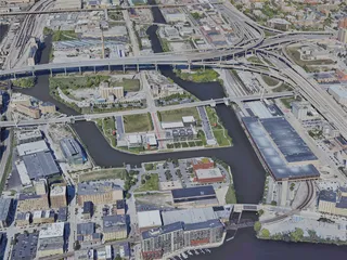 Milwaukee City, USA (2022) 3D Model preview