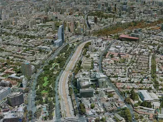 Santiago City, Chile (2022) 3D Model preview