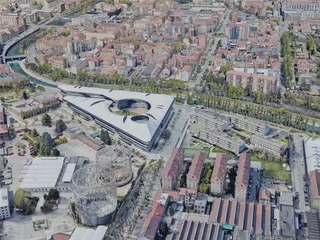 Turin City, Italy (2023) 3D Model preview