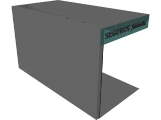 Retail Office 3D Model preview
