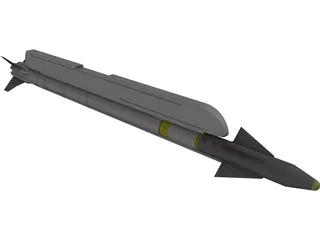 AIM-9X Sidewinder 3D Model preview
