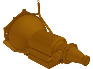 Chevrolet Turbo 350 Transmission 3D Model preview