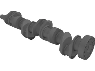 Crankshaft Cummins Diesel 3D Model preview