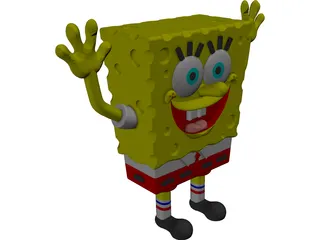 Sponge Bob Square Pants 3D Model preview