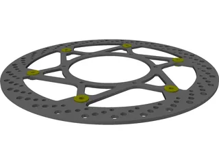 Magura Disc 320mm Complete Right Side 3D Model preview