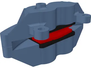 Brembo Brake Caliper 3D Model preview