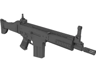 FN SCAR 3D Model preview