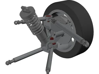 Racing Suspension 3D Model preview