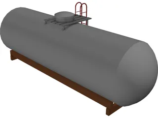 Oil Tank 3D Model preview