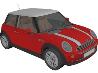Mini Cooper 3D Model preview