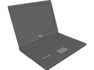 Fujitsu Siemens Amilo 1705 Laptop 3D Model preview