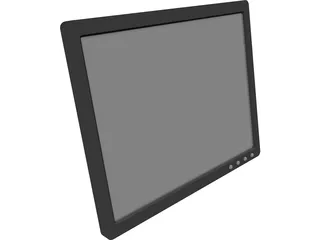 19inch LCD Monitor 3D Model preview