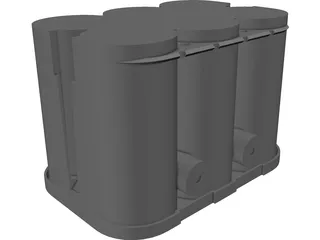 Optima Battery 3D Model preview