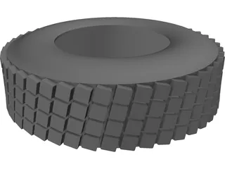 Wheel Tire 3D Model preview