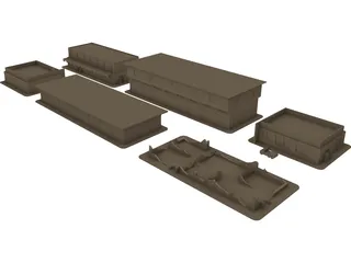 Desert Town 3D Model preview