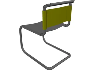 Ludwig Meis van der Rohe Chair 3D Model preview