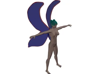 Wood Fairy 3D Model preview