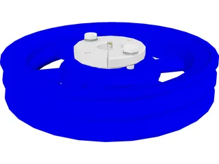 Pulley of 7.2 Inches Diameter 3D Model preview