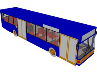 MAN Bus NL202 3D Model preview