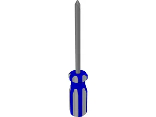 Phillips Head Screwdriver 3D Model preview
