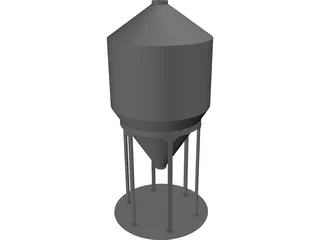 Grain Bin 12` 3D Model preview