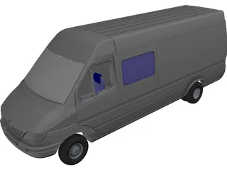 Mercedes-Benz Sprinter 3D Model preview