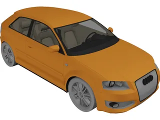Audi S3 3D Model preview