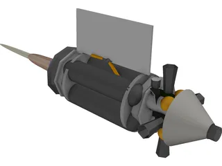 Brilliant Pebble 3D Model preview