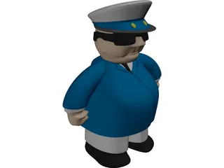 Captain 3D Model preview