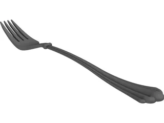 Fork 3D Model preview