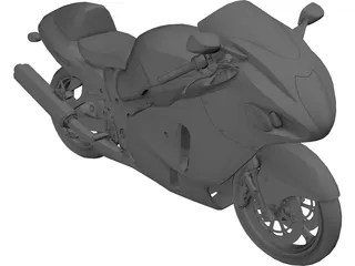 Suzuki Hayabusa 3D Model preview