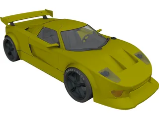 Ford GT 40 [Tuned] 3D Model preview