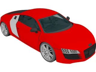 Audi R8 3D Model preview